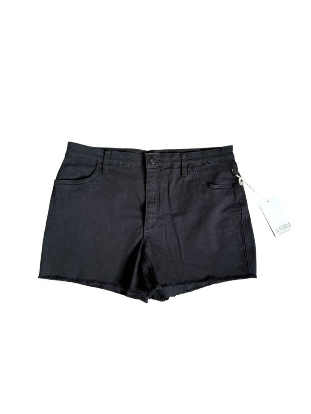 Carve Designs Maui High Rise Shorts Black Size 14 Casual NWT